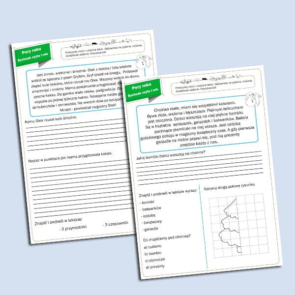 Pory roku. Bystrzak czyta i wie.