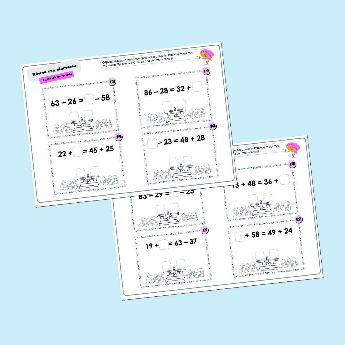 Równe czy nierówne. Bystrzak na matmie.