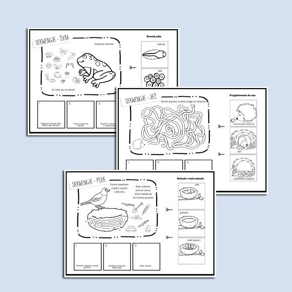 Sekwencje 3 i 4 obrazkowe