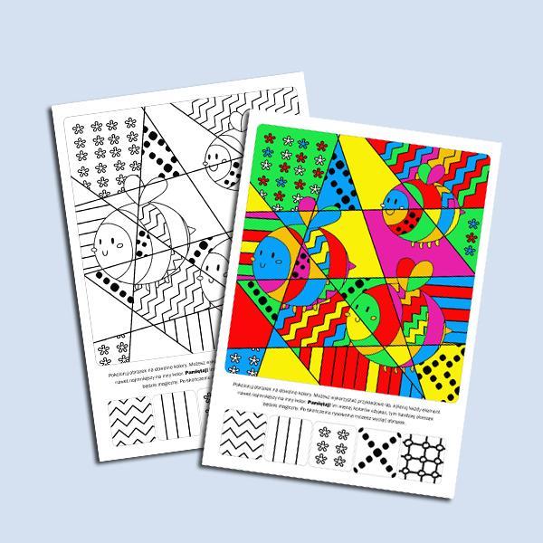 Wiosenne Bystrzaka kolorowanie.