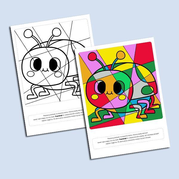 Wiosenne Bystrzaka kolorowanie.