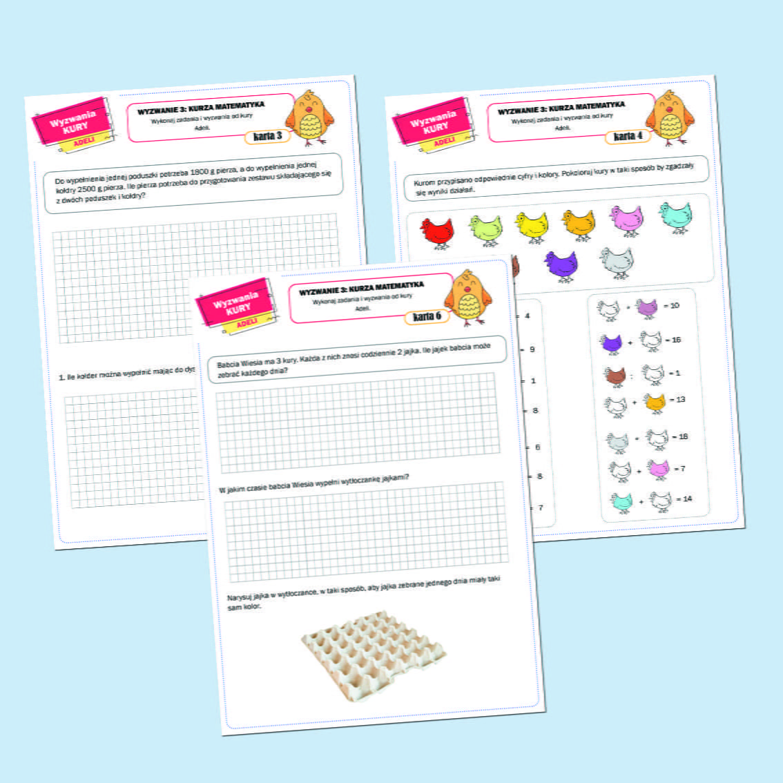 Wyzwania kury Adeli.