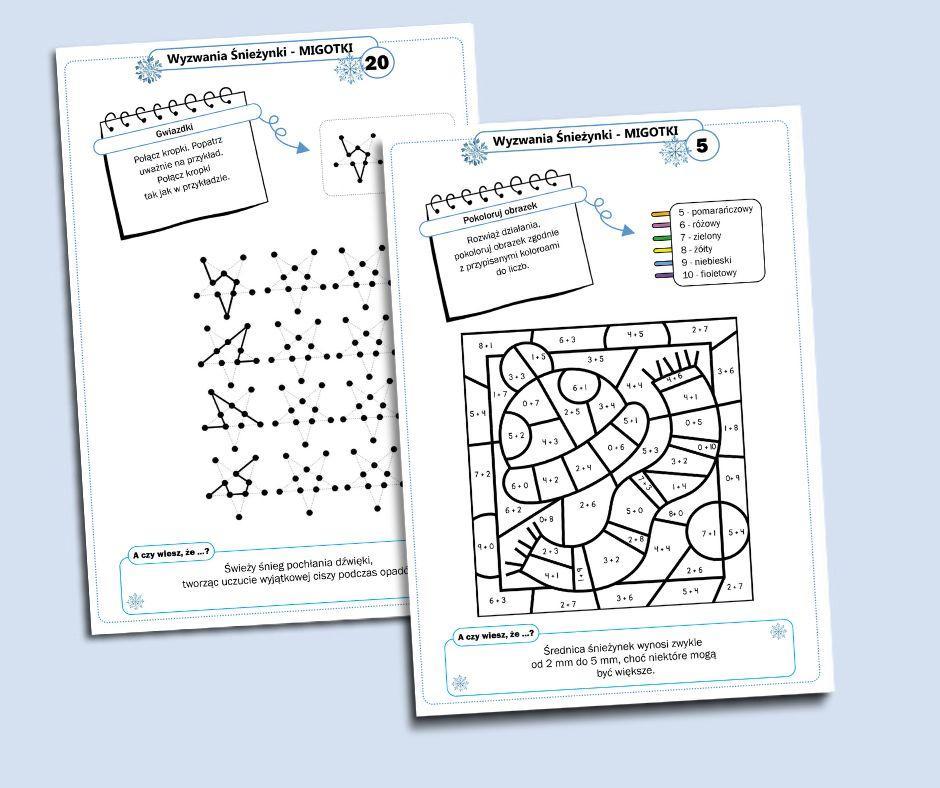 Wyzwania śnieżynki MIGOTKI.