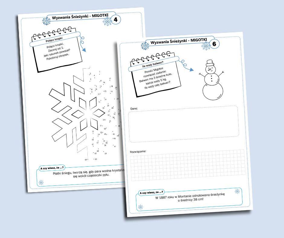 Wyzwania śnieżynki MIGOTKI.