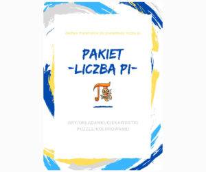 Etykieta Liczba Pi biała Liczba Pi.