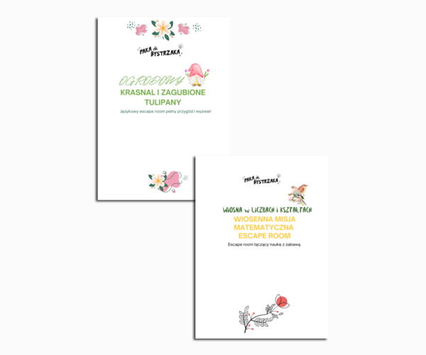 Wiosenne wyzwania - 2 zagadkowe misje Bystrzaka