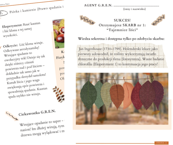 Ebook z eksperymentami naukowymi i ciekawostkami o jesieni