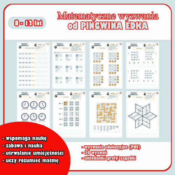 Matematyczne wyzwania od pingwina Edka