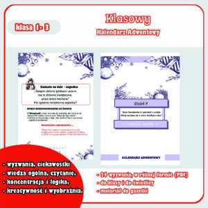 Etykieta produktu_ Klasowy Kalendarz Adwentowy Klasowy Kalendarz Adwentowy