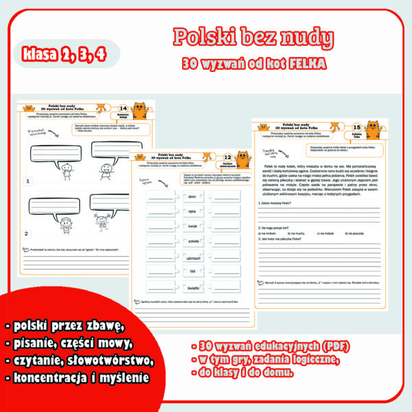 Polski bez nudy, czyli 30 wyzwań dla dziecka!