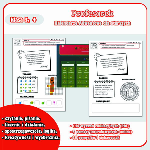 Profesorek Kalendarze Adwentowe dla starszych