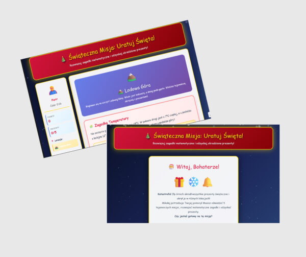 Kalendarz Adwentowy matematyczny do 6