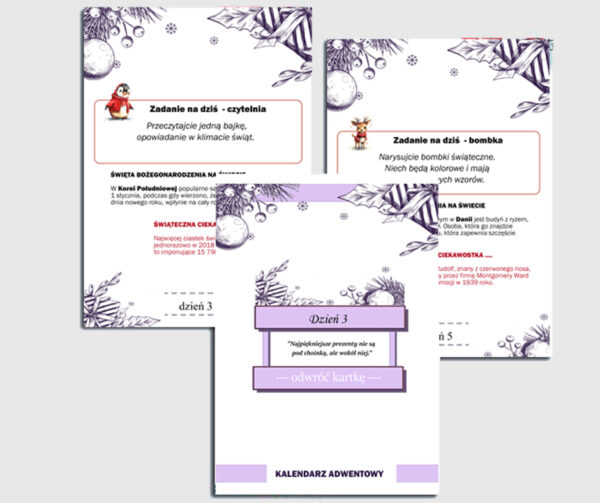 Etykieta_Klasowy Kalendarz Adwentowy (w 2023) Czas na klasowy kalendarz adwentowy!