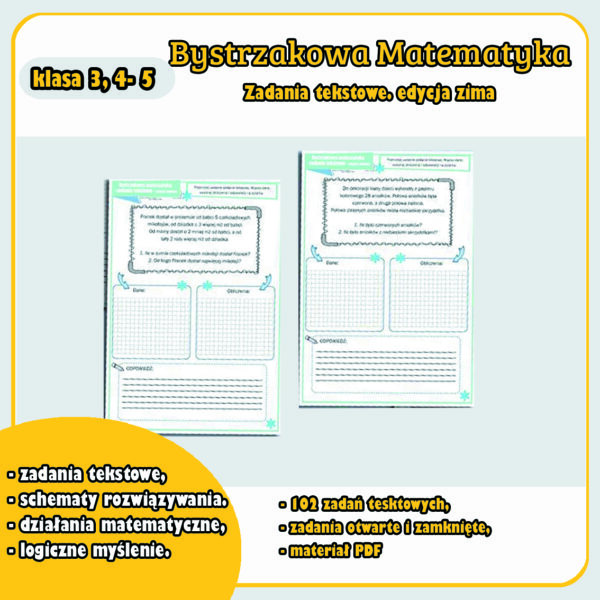Czytanie ze zrozumieniem matematycznych zadań tekstowych zima
