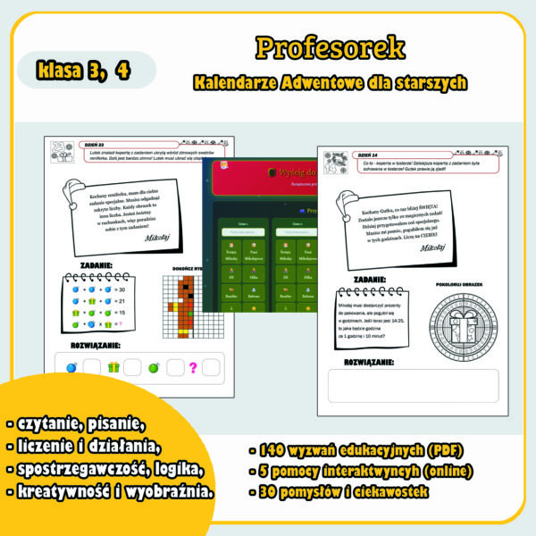 Profesorek Kalendarz Adwentowy dla starszych