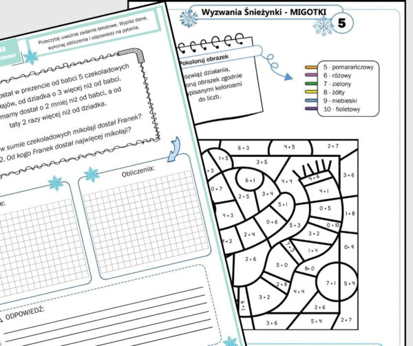 Idzie zima - czas na matematykę