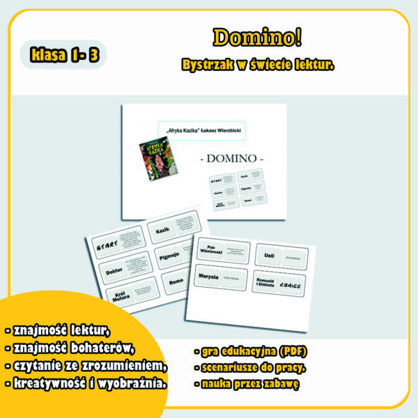 Domino lektury do klasy 1-3.