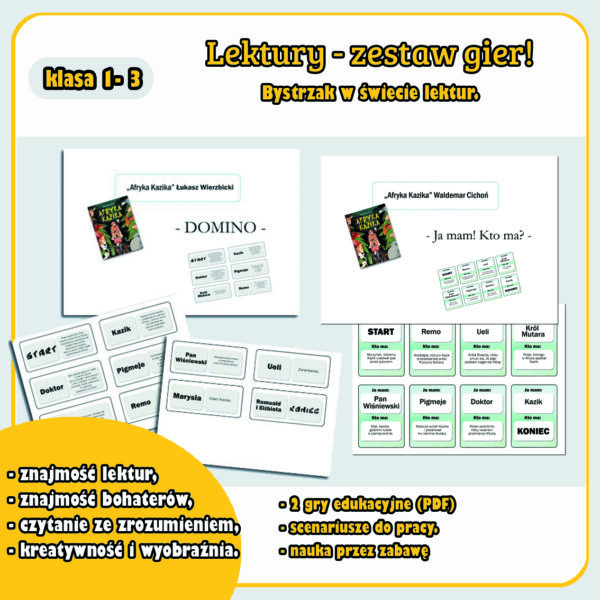 Bystrzak w świecie lektur. Ja mam. Kto ma? klasa 1-3