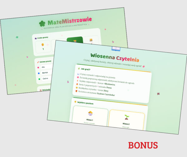 Wiosna 2026- nauka przez zabawę