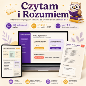 Czytam i Rozumiem. Program czytania ze zrozumieniem - klasa 1- 3.